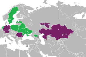 Цветная карта стран&nbsp;— участниц «Тюрквидения-2017»