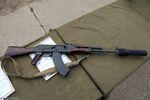 AKM with PBS suppresor at Tank Biathlon 2014.jpg