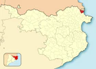 Расположение муниципалитета на карте провинции