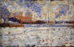Georges seurat - Snow Effect - Winter in the Suburbs PC 69.jpg