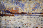 Georges seurat - Snow Effect - Winter in the Suburbs PC 69.jpg