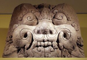 Indonesia, periodo sighasari, mascherone kirtimukha (volto della gloria), xiii secolo.jpg