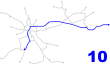 Krakow tram line 10.svg