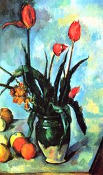 Le Vase de tulipes, par Paul Cézanne, Yorck.jpg