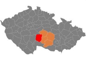 Район Пельгржимов на карте