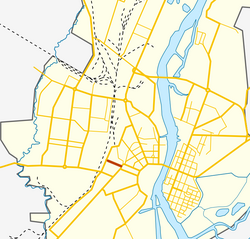 На карте города