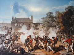 Castle of Hougoumont during the Battle of Waterloo.jpg