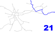 Krakow tram line 21.svg