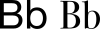Latin alphabet Bb.svg