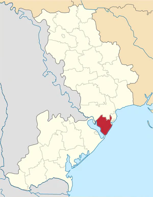 Овидиопольский район на карте