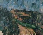 Paul Cézanne - Bend Of The Road At The Top Of The Chemin Des Lauves - Google Art Project.jpg
