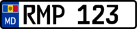 Plăcuța de înmatriculare a Moldovei. Parlament.png