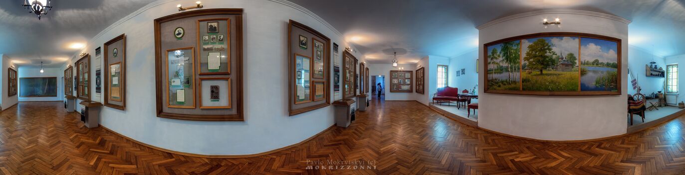 Интерьер музея-усадьбы в виде круговой (180º) панорамы, 2013 г.