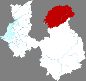 Уюань на карте