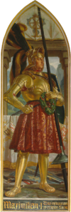 Kaisersaal Frankfurt am Main, Nr. 37 - Maximilian I. (Alfred Rethel).png