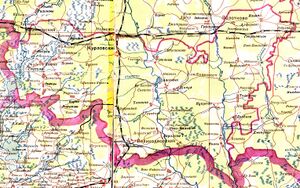 Курловский район на карте