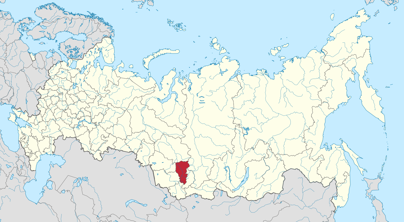 Map of Russia - Kemerovo Oblast.svg