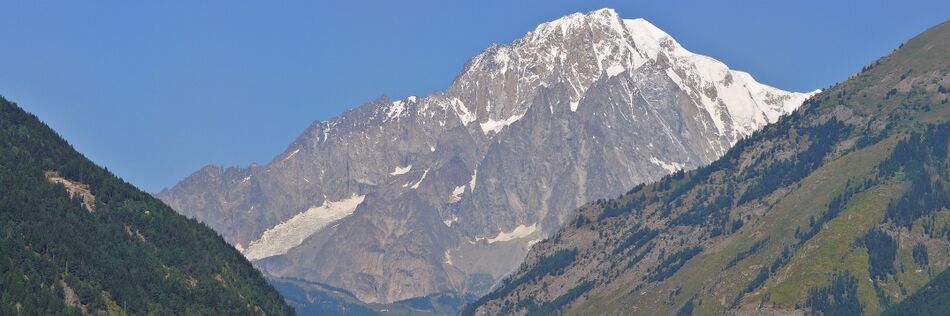 Вид на вершину Монблан из Ла-Саля