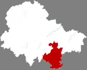 Датянь на карте