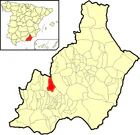 Расположение муниципалитета Насимьенто на карте провинции