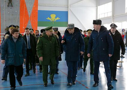 Министр обороны РФ Сергей Шойгу в РГВВДКУ, 2016 год