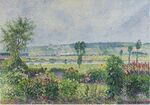 Camille Pissarro - La Vallée de la Seine aux Damps, jardin d’Octave Mirbeau (PD 956).jpg