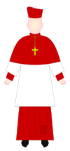 Cardinal - choir dress.svg