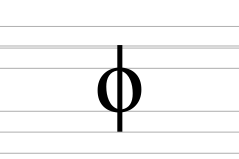 Greek phi symbol on font lines.svg