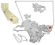LA County Incorporated Areas La Verne highlighted.svg
