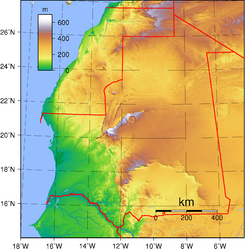 Mauritania Topography.png