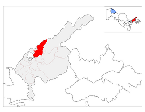 Кибрайский район на карте