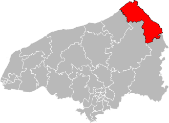 Кантон на карте департамента Приморская Сена