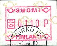 Finland 1982 variable value stamp 0110 Mi 1.jpg