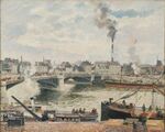 Pissarro - The Great Bridge, Rouen (Le Grand Pont, Rouen), 1896.jpg