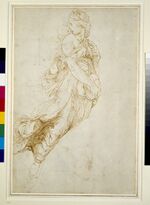 Raphael - Study for the Figure of Melpomene, c. 1510 - 1511.jpg
