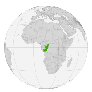 Республика Конго на карте мира