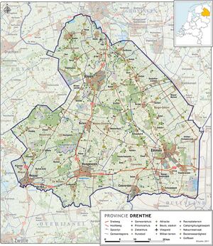 Дренте на карте