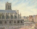 Camille Pissarro - L'Église Saint-Jaques, Dieppe, matin, soleil (PD 1389).jpg
