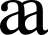 Latin small letter AA.svg
