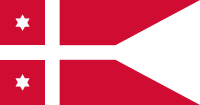 Naval Rank Flag of Denmark - Rear Admiral.svg