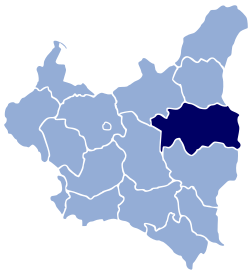 Полесское воеводство на карте