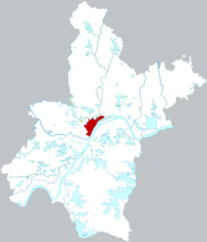 Цзянъань на карте