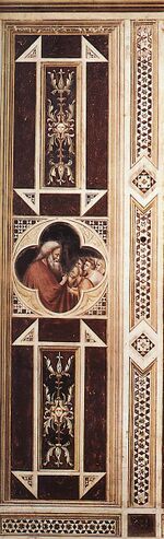 Giotto di Bondone - Prophet Eliseus with Youths (on the decorative band) - WGA09260.jpg