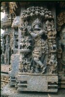 Relief sculpture at Keshava temple in Somanathapura1.jpg