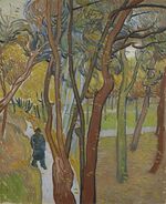 Tuin van de inrichting Saint-Paul ('Het vallen van de bladeren') - s0046V1962 - Van Gogh Museum.jpg
