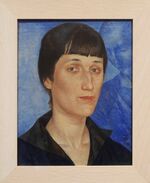 Akhmatova by Petrov-Vodkin (1922) FRAME by shakko 04.jpg