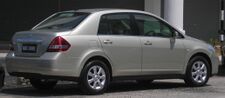 Nissan Latio (sedan) (first generation) (rear), Serdang.jpg