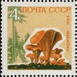 The Soviet Union 1964 CPA 3124 stamp (Mushrooms. Golden chanterelle or girolle (Cantharellus cibarius)).jpg