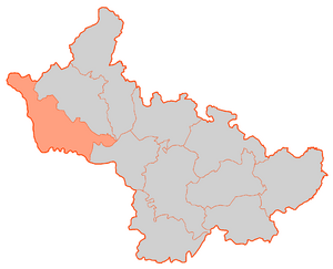 Двинский уезд (до 1893 года — Динабургский) на карте