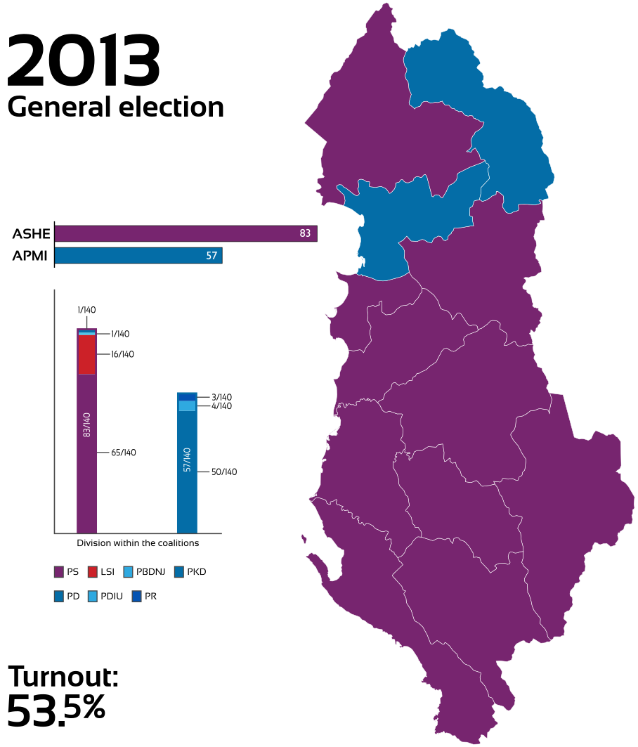 Zgjedhjet e përgjithshme 2013 (harta qarqeve).svg